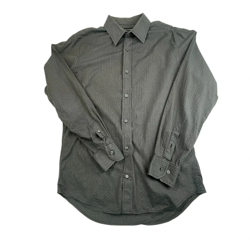 Banana‎ Republic Outlet Men's Stretch Tailored Slim Fit Button Up Size 16-16.5